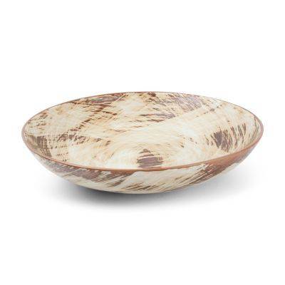 [605085] Tiefer Teller Pinsel aus Porzellan, ø 25 cm, H 5 cm