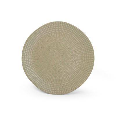 [606541] Teller Oliv Mosaik, Ø 21 cm, H 1,5 cm, olive