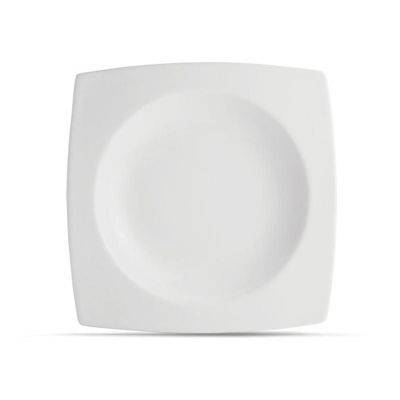 [702518] Tiefer Teller Squito aus Porzellan, 27 × 21 × 4 cm, weiß