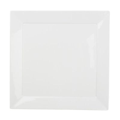 [711201] Servierplatte Silht aus Porzellan, 30,5 x 30,5 cm, weiß