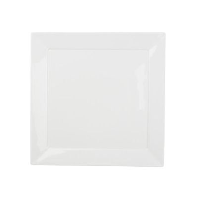 [711202] Teller Silht aus Porzellan, 24 x 24 cm, weiß
