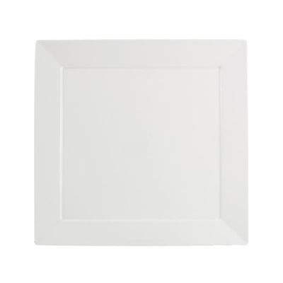 [711211] Teller Silht aus Porzellan, 27 x 27 cm, weiß