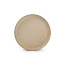 Teller Pila aus Porzellan, 17 cm, beige