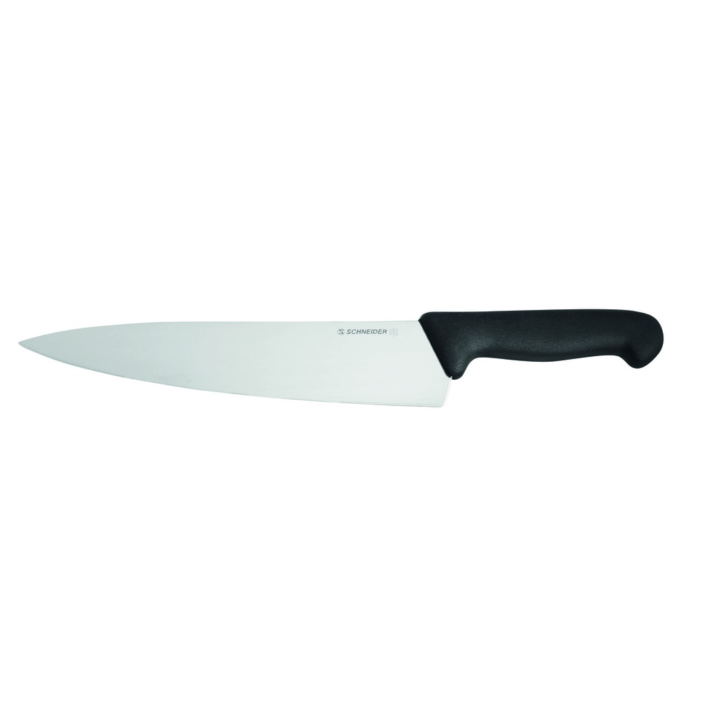 [260801] Kochmesser aus Edelstahl, 260 mm, schwarz