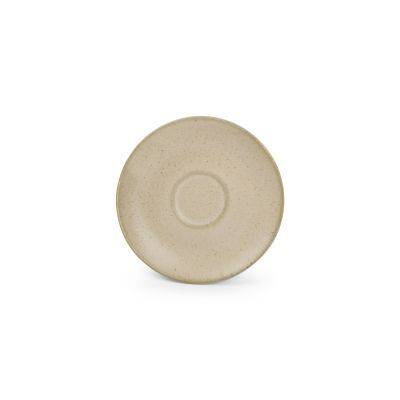[740966] Mokka-Untertasse Cirro aus Porzellan, 12 cm, beige
