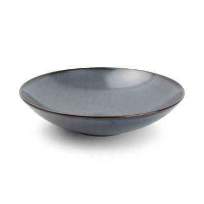 [740978] Tiefer Teller Cirro aus Porzellan, ø 26 cm, H 4,5 cm, dunkelblau