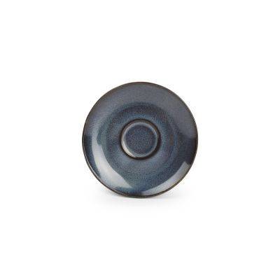 [740986] Mokka-Untertasse Cirro aus Porzellan, 12 cm, dunkelblau