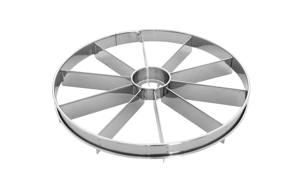 [120110] Tortenteiler aus Edelstahl, 10-teilig