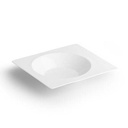 Tiefer Teller, Verso, 27,5 × 25 × 4,5 cm, weiß