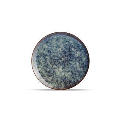 [791001] Teller Hazy aus Porzellan, 26 cm, blau