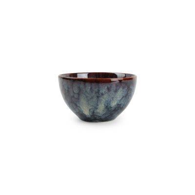 [791012] Schale Hazy aus Porzellan, ø 11,5 cm, H 6,5 cm, blau