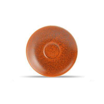 [791256] Untertasse Ash aus Porzellan, 16 cm, orange