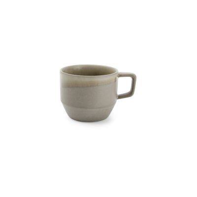 [604891] Tasse Structo aus Porzellan, 14 cl, braun