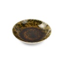 Tiefer Teller Resto aus Porzellan, Ø 21 cm, H 5 cm, grünbraun