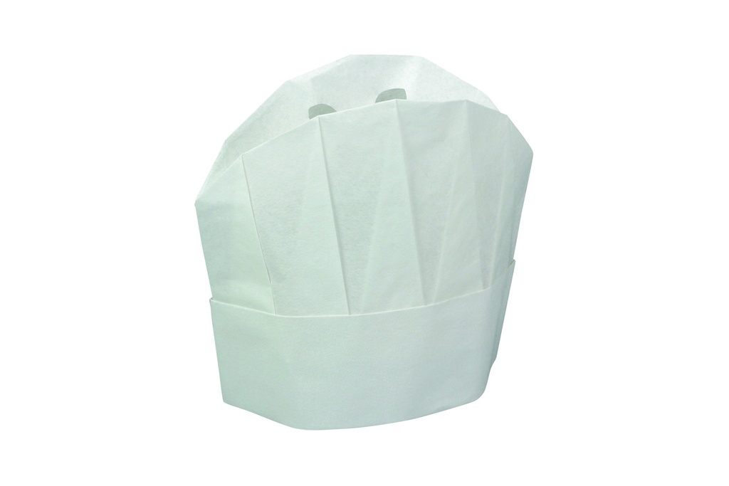 [120200] Kochmützen aus Papier, 216 mm, weiß