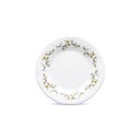 Teller braune Blume Retro aus Porzellan, 20,5 cm