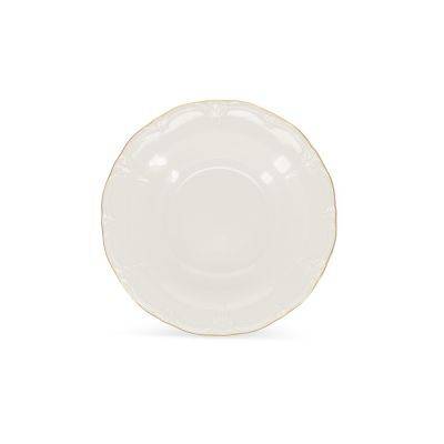 [741074] Tiefes Geschirr mit goldenem Rand Retro aus Porzellan