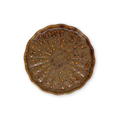 [606847] Teller Herbst Umi, 20 cm, bernstein