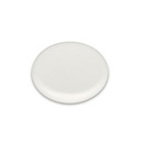 Flacher Teller Dusk, Ø 13,5 cm, H 2,5 cm, weiß