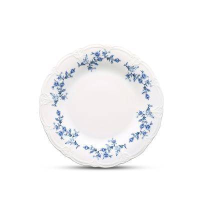[741093] Teller blaue Blume Retro, 32 cm