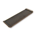 Servierplatte Cirro aus Porzellan, 30 x 9,5 cm, grün