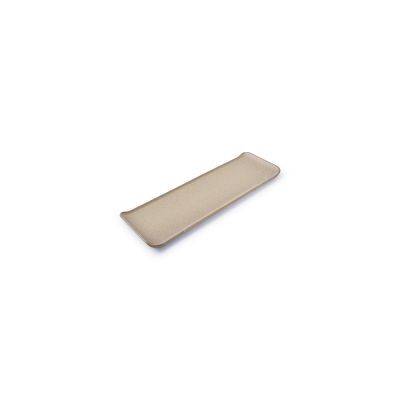 [740403] Servierplatte Cirro aus Porzellan, 30 x 9,5 cm, beige