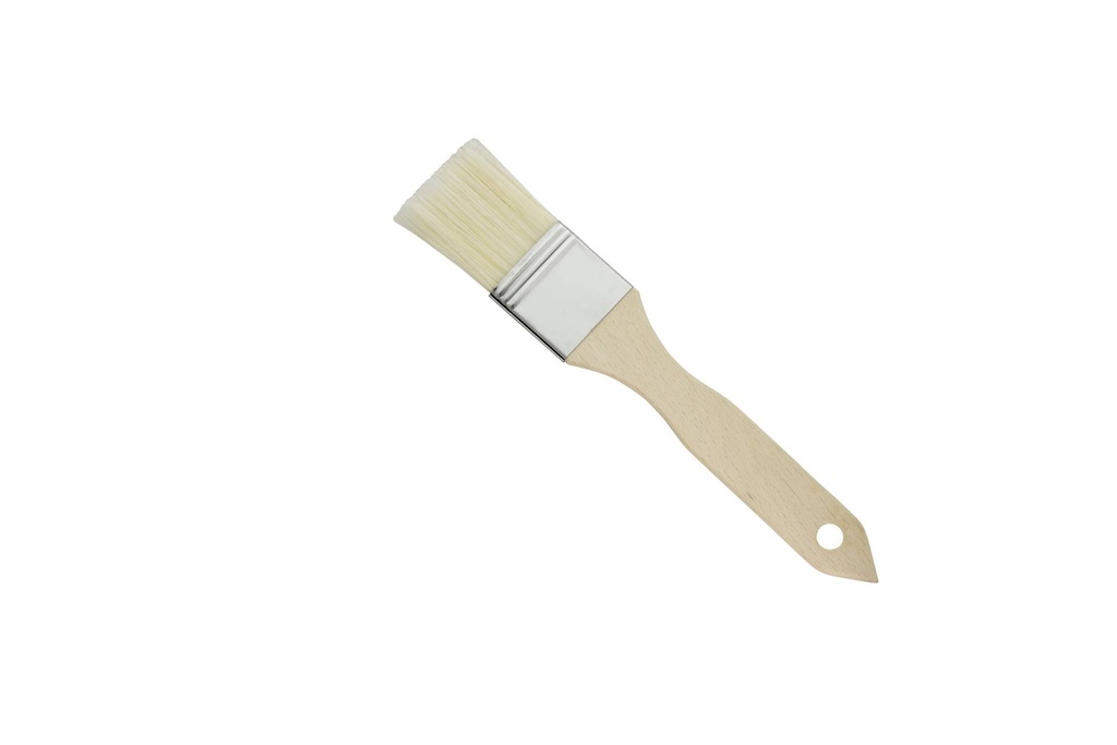[200215] Bäckerpinsel aus Naturborste, 38 mm, weiß