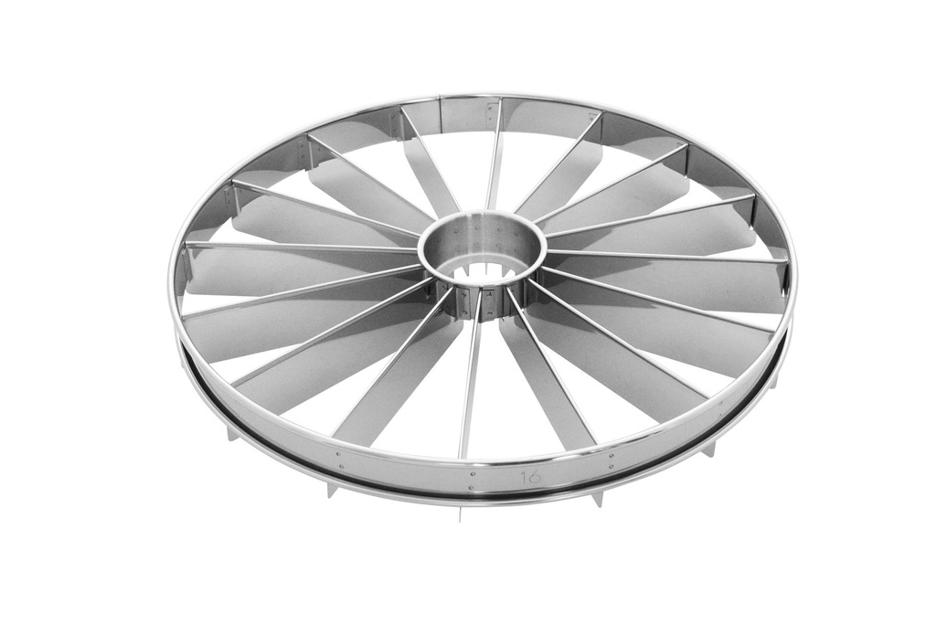 [120116] Tortenteiler aus Edelstahl, 16-teilig