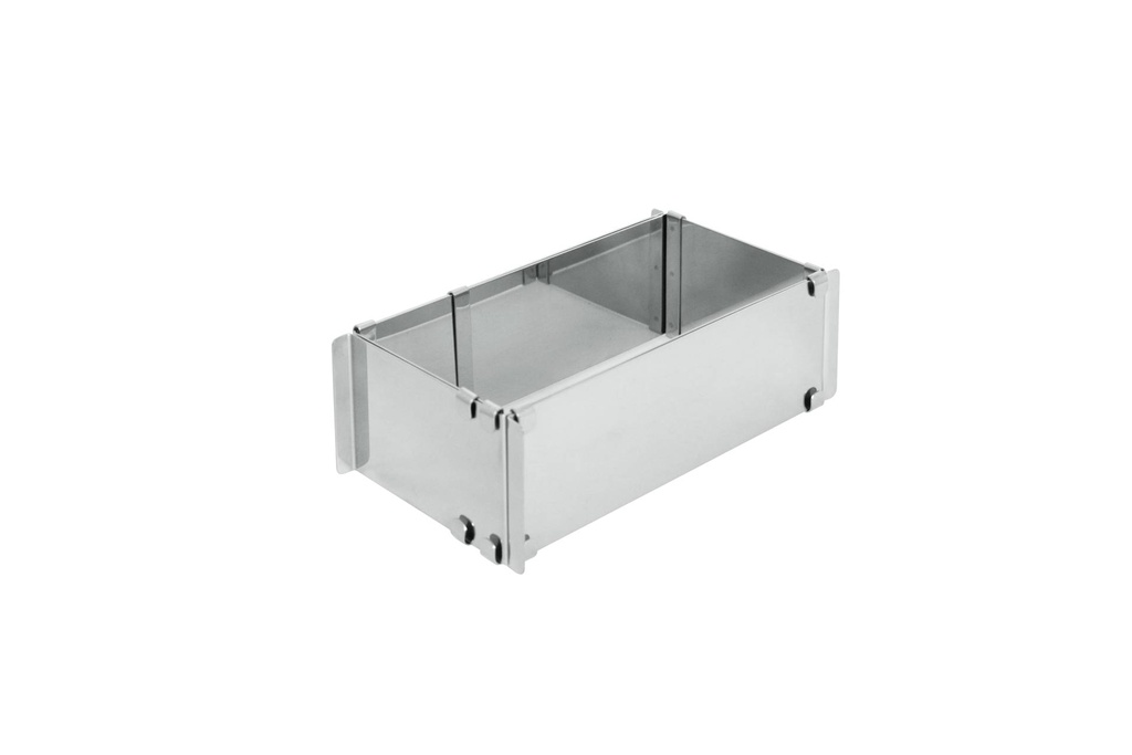 [155400] Backrahmen aus Edelstahl, 215 x 115 mm, verstellbar