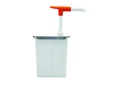 Druckknopf-Dosierspender aus Polyethylen, 3,0 l