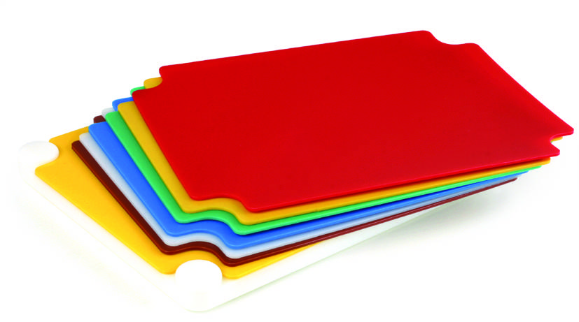 [228330] Schneidbrett-Set aus HD-PE, 400 x 300 x 38 mm