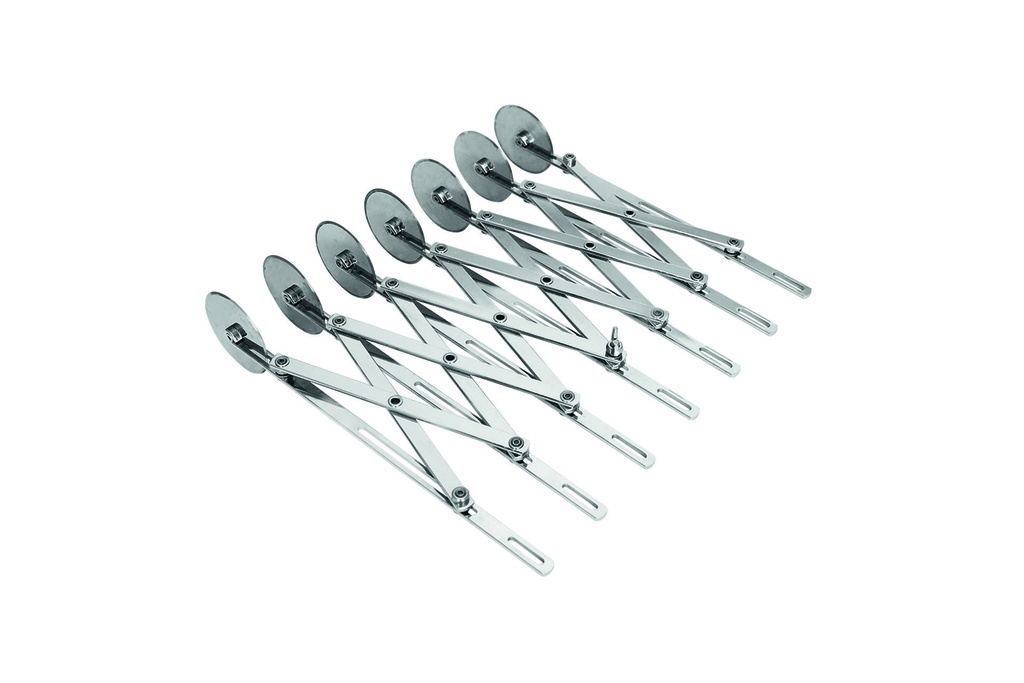 [153200] Teigschneider aus Edelstahl, 7 Rädchen