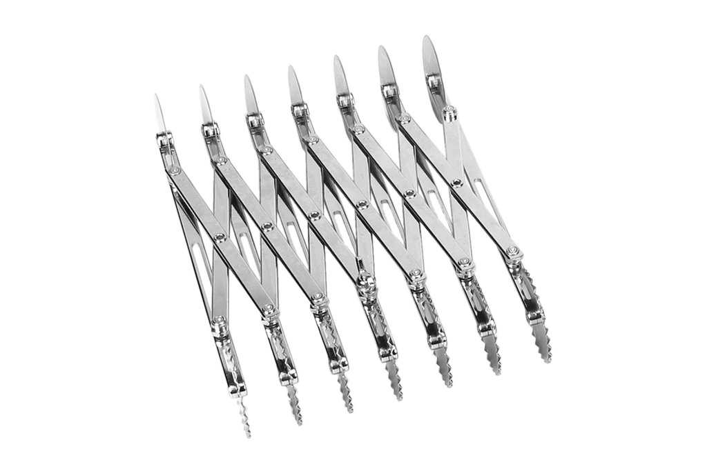 [153400] Teigschneider aus Edelstahl, 33 cm, 7 Rädchen