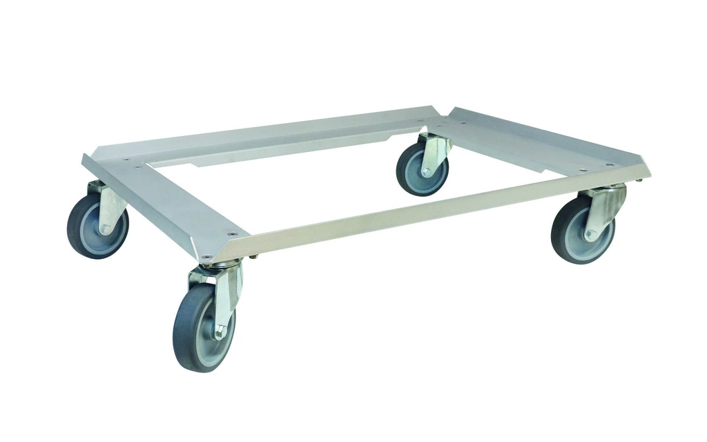 [202086] Transporttrolley aus Aluminium, 700 x 500 x 159 mm