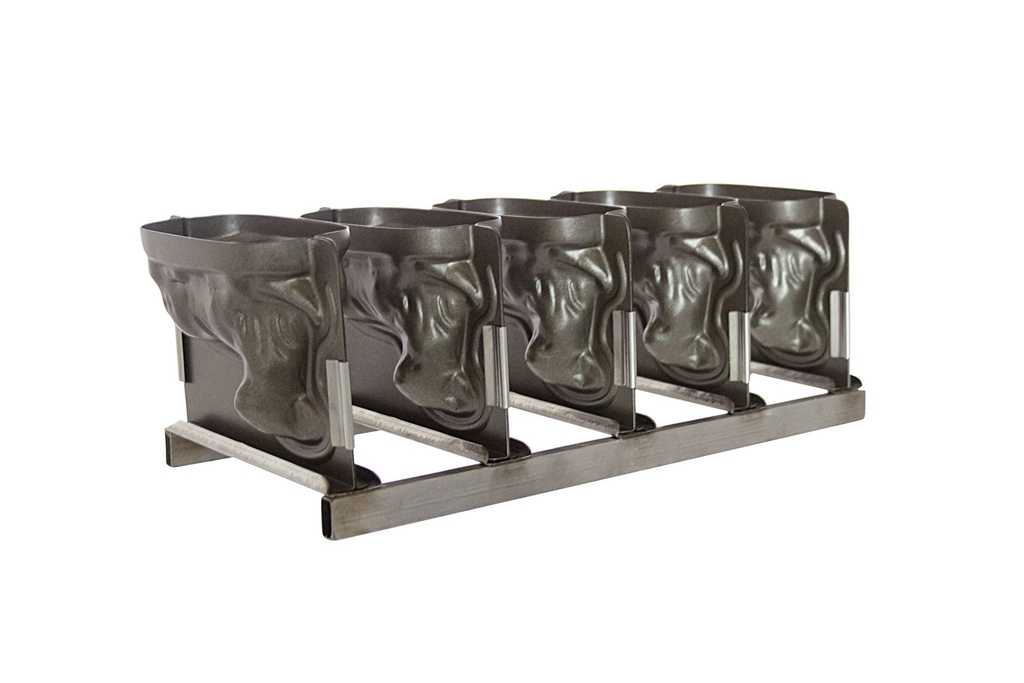 [968040] Lammform-Batterie aus Silikon, 0,5 l, 5 Stück