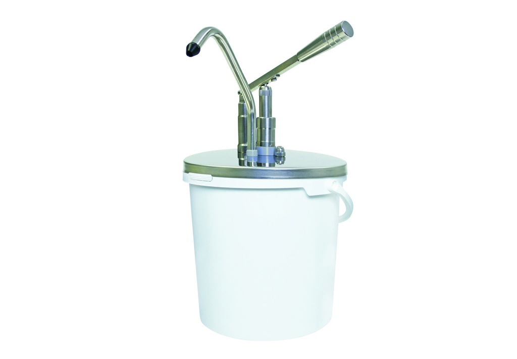 [152490] Hebel Dosierspender aus Edelstahl, 440 mm, 10 Liter