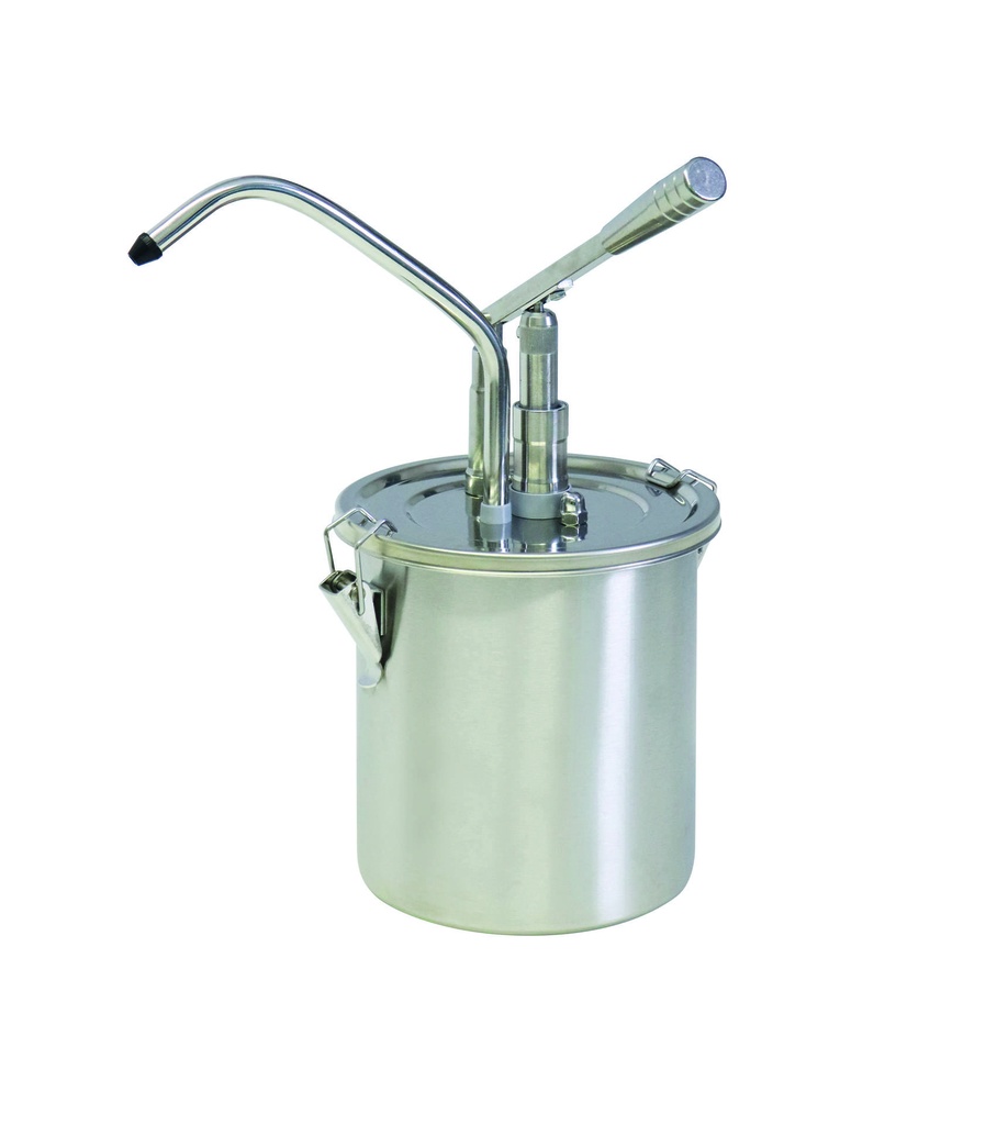 [152403] Hebel Dosierspender aus Edelstahl, 3,0 L, Ø 180 mm