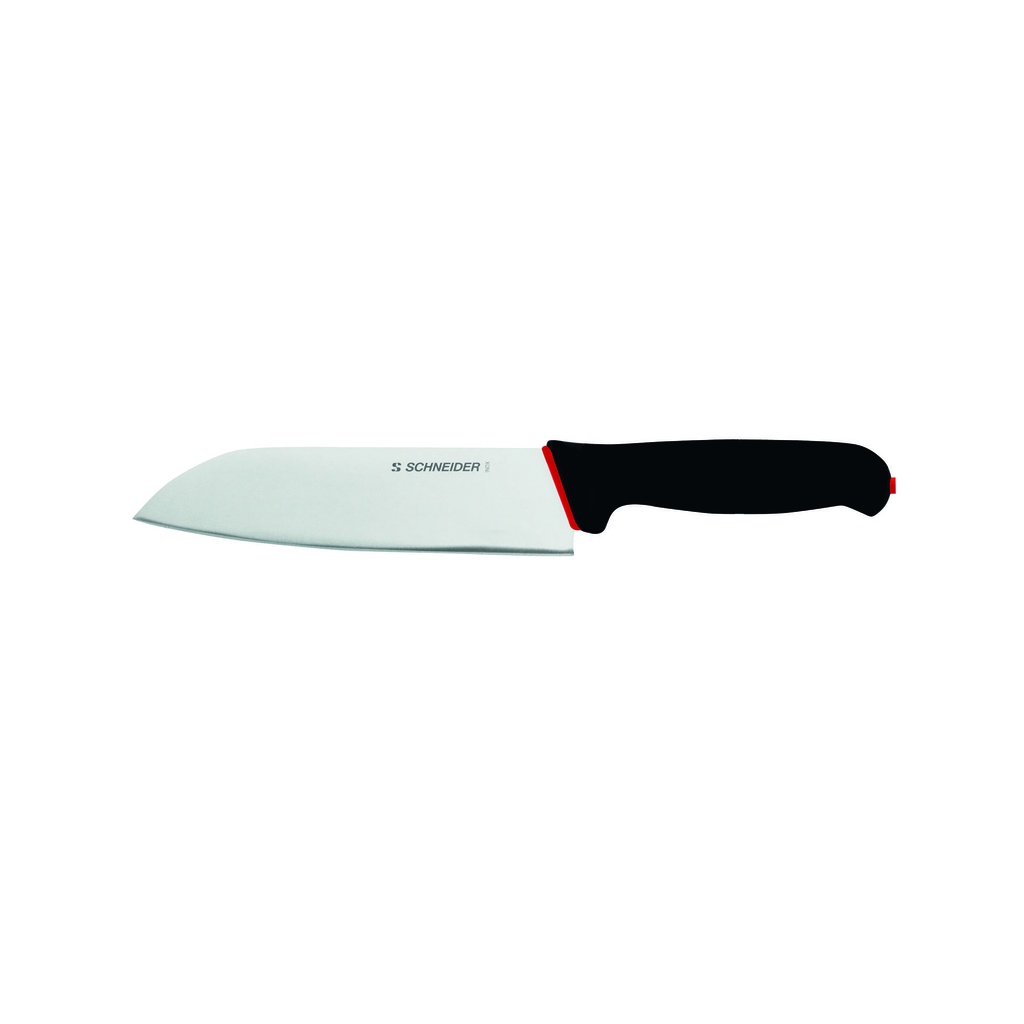 [267030] SANTOKU-Messer, 180 mm, schwarz-rot