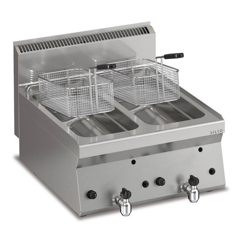 [10224302] KBS Gas Fritteuse 2 x 8 lt. Tischgerät