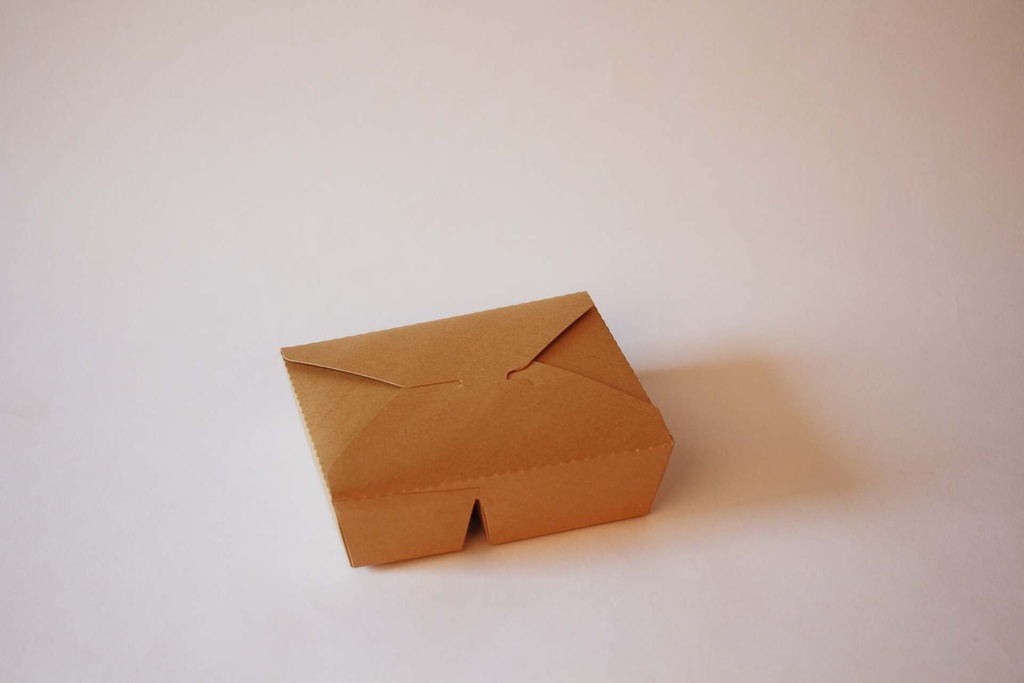 [698060] Bio-Foodcase 2-geteilt – 760ml, 168×137×51 mm, 200 Stk.