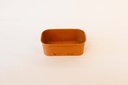 Rechteckschale 172x120x56mm / 750ml Braun, 300 Stk. Hartpapier / ohne Deckel / 300 Stk.