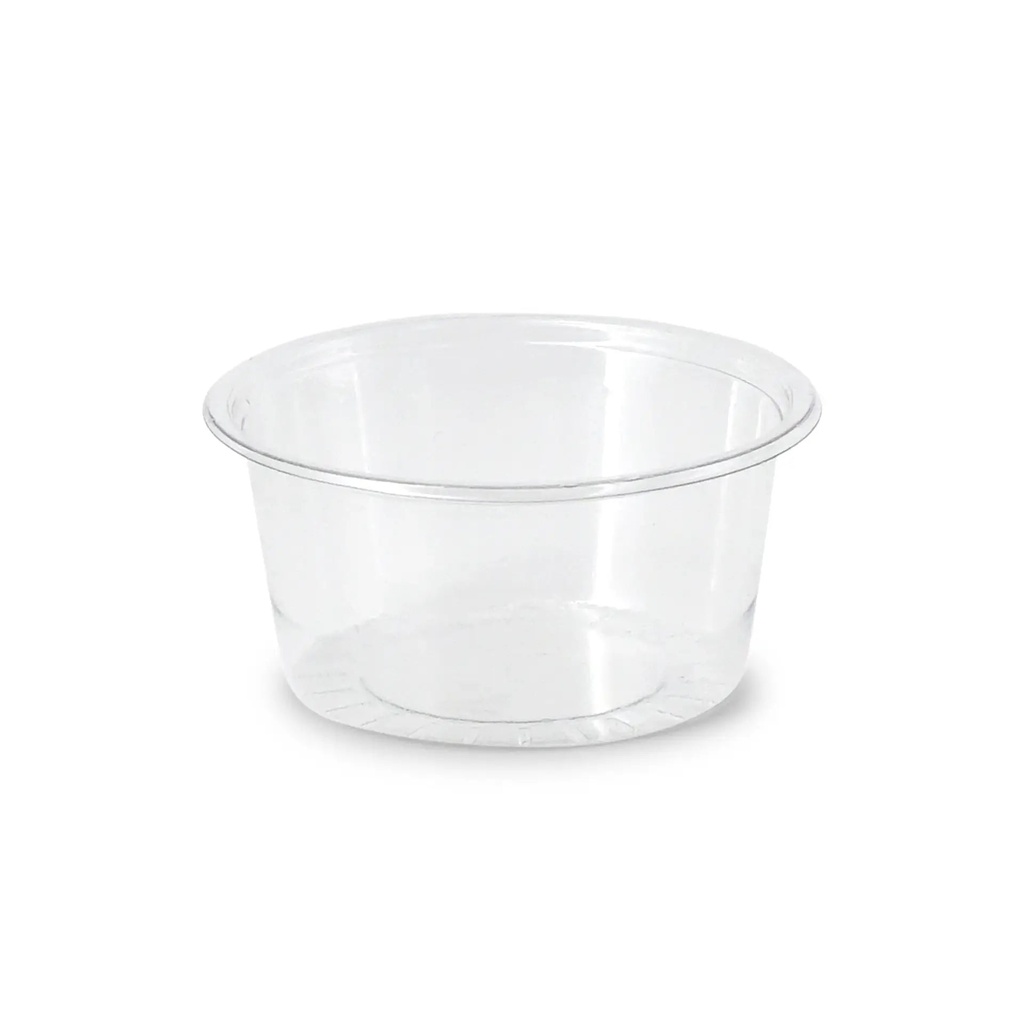 [612839] Dressingbecher PLA Ø70 mm/100 ml – 2.000 Stück ohne Deckel / Transparent / 1000 Stk.