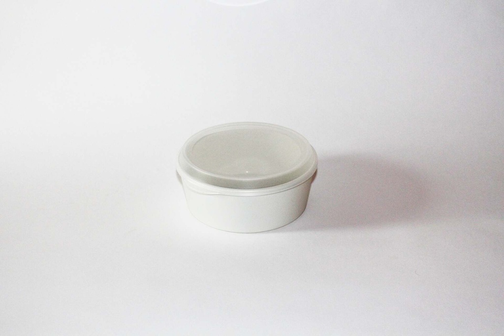 [622664 622670] Food Bowl Ø160x60mm/750ml mit Deckel / cremeweiß / 48 Stk.