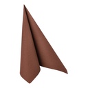 5 x 50 Servietten "ROYAL Collection" 1/4-Falz 40 cm x 40 cm braun