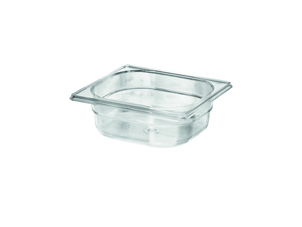 [530140] GN 1/6 Behälter aus Polycarbonat, 176 x 162 x 65 mm