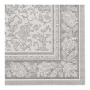 8 x 20 Servietten "ROYAL Collection" 1/4-Falz 40 cm x 40 cm grau "Ornaments"