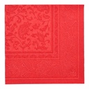 8 x 20 Servietten "ROYAL Collection" 1/4-Falz 40 cm x 40 cm rot "Ornaments"