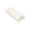 1000 Papierfaltenbeutel, Cellulose, gefädelt 24 cm x 11 cm x 6 cm weiss Füllinhalt 1 kg