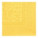 5 x 50 Servietten "ROYAL Collection" 1/4-Falz 40 cm x 40 cm gelb "Ornaments"