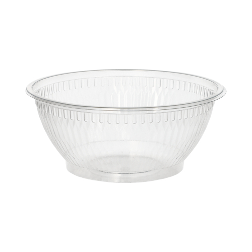 [12036] 6 x 50 Salatschalen, R-PET rund 1 l Ø 18 cm · 7,5 cm glasklar